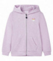 Kids' Hooded Sweatshirt with Zip Lila Mix 140