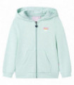 Kids' Hooded Sweatshirt with Zip Light Mint Mix 104