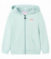 Kids' Hooded Sweatshirt with Zip Light Mint Mix 140