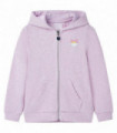 Kids' Hooded Sweatshirt with Zip Lila Mix 128