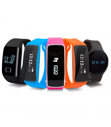 Bas-tek V5s Pro Lightweight Bluetooth Fitness Watch and Activity Tracker Orange