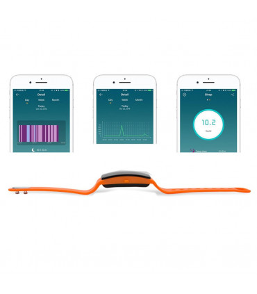 Bas-tek V5s Pro Lightweight Bluetooth Fitness Watch and Activity Tracker Orange