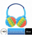 Vybe Stress Buster Push-Pop Fidget Tool AUX Cable Wireless Kids Headset - Blue