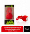 Portable Outdoor Sports Wireless Speakers for Mobile Phone[Red]