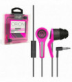 iFrogz Noise-Isolating Earbuds with Build-in Remote Mic, Pink