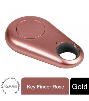 Aquarius Key Finder Anti-Lost Alarm with GPS Last Location Finder, Rose Gold
