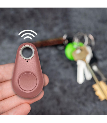 Aquarius Key Finder Anti-Lost Alarm with GPS Last Location Finder, Rose Gold