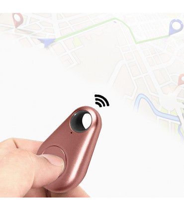 Aquarius Key Finder Anti-Lost Alarm with GPS Last Location Finder, Rose Gold
