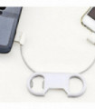 Portable Cable with Bottle Opener Micro USB or 8 Pin[Micro USB, White]