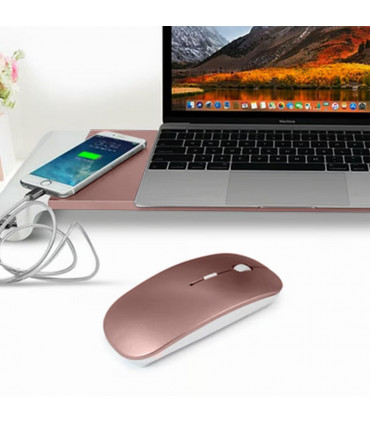 Aquarius Aluminium Space Saving Desktop Organiser With 4 USB Ports, Rose Gold