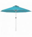 Outsunny Solar Patio Garden Parasol with Lights for Outdoor, Blue