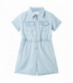 Kids' Onesie with Short Sleeves Soft Blue 140