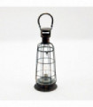 46cm BATTERY & BULB METAL GARDEN LANTERN