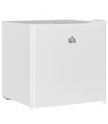 HOMCOM 46L Counter Top Fridge with Chiller Box Mini Fridge for Bedrooms Cream