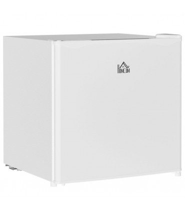HOMCOM 46L Counter Top Fridge with Chiller Box Mini Fridge for Bedrooms Cream