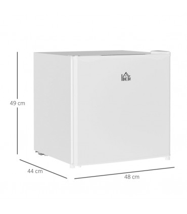 HOMCOM 46L Counter Top Fridge with Chiller Box Mini Fridge for Bedrooms Cream