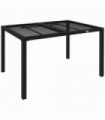 Outsunny Garden Table with Metal Wire Top and Steel Frame, for Patio, Balcony