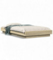 vidaXL Bed Frame Sonoma Oak 90x200 cm Engineered Wood