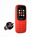 TTfone TT170 Red Dual SIM with Mains Charger, Giff Gaff Pay As You Go