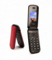 TTfone TT140 Red Flip Folding Phone with Mains Charger, O2 pay as you go