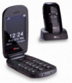 TTfone Lunar TT750 Black Flip Big Button Easy Menu Mobile with O2 Bundle Pay As You Go SIM