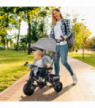 HOMCOM 6 in 1 Kids Trike, Stroller with Parent Handle, Grey