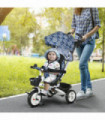 HOMCOM 6 in 1 Trike for Toddler 1-5 Years with Parent Handle, Light Blue