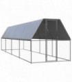 vidaXL Chicken Cage 2x8x2 m Galvanised Steel