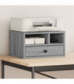 vidaXL Printer Stand Grey Sonoma 40x32x22,5 cm Engineered Wood