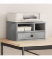 vidaXL Printer Stand Concrete Grey 40x32x22,5 cm Engineered Wood