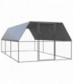 vidaXL Chicken Cage 3x6x2 m Galvanised Steel