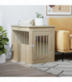 vidaXL Dog Crate Furniture Sonoma Oak 45x62x59 cm Engineered Wood