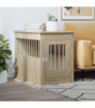 vidaXL Dog Crate Furniture Sonoma Oak 55x80x68 cm Engineered Wood