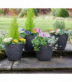 Pack of 4 Granite Planters