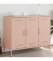 vidaXL Sideboard Pink 100.5x39x79 cm Cold-rolled Steel