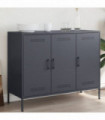 vidaXL Sideboard Anthracite 100.5x39x79 cm Cold-rolled Steel