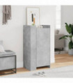 vidaXL Shoe Cabinet Concrete Grey 52x37.5x100 cm Engineered Wood