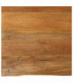 vidaXL Table Top Live Edge 80x80x2.5 cm Solid Wood Mango