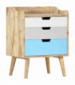 vidaXL Bedside Cabinet 47x35x63 cm Solid Mango Wood