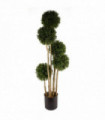 120cm UV Resistant Balls Topiary 480 Leaves Natural Trunk