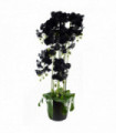 110cm Large Black Orchid Plant Artifcial 41 REAL TOUCH flowers