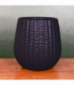 Black Ceramic Planter Plant Pot