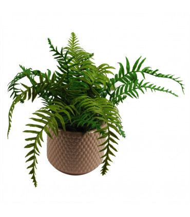 Dusty Pink Peach Raised Dots Ceramic Plant Pot 15 x 15 x 12.5cm