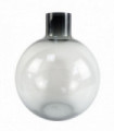 40cm Grey Smoke Bottle Glass Vase