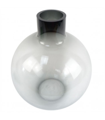 40cm Grey Smoke Bottle Glass Vase