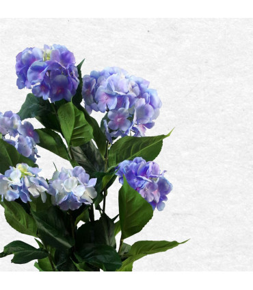 Artificial Hydrangea Flowering Plant Blue