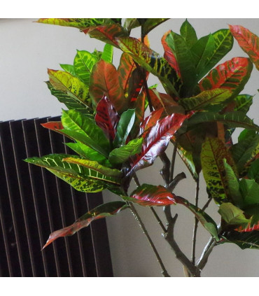 130cm Artificial Codiaeum Multicoloured Tree