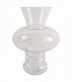 35cm Bubble Clear Glass Vase