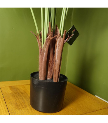110cm Large Artificial Areca Palm Tree Potted in Black Pot