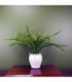 40cm Artificial Bushy Fern Potted in Decorative Planter